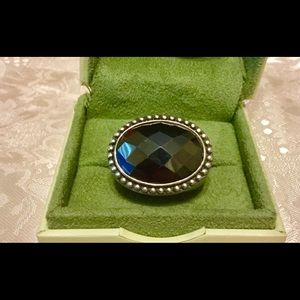 Beautiful Bold Hematite & Silver Ring